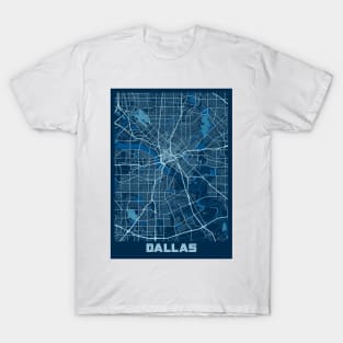 Dallas - United States Peace City Map T-Shirt